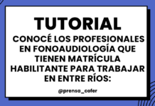Conocé los profesionales con matricula habilitante en Entre Ríos.